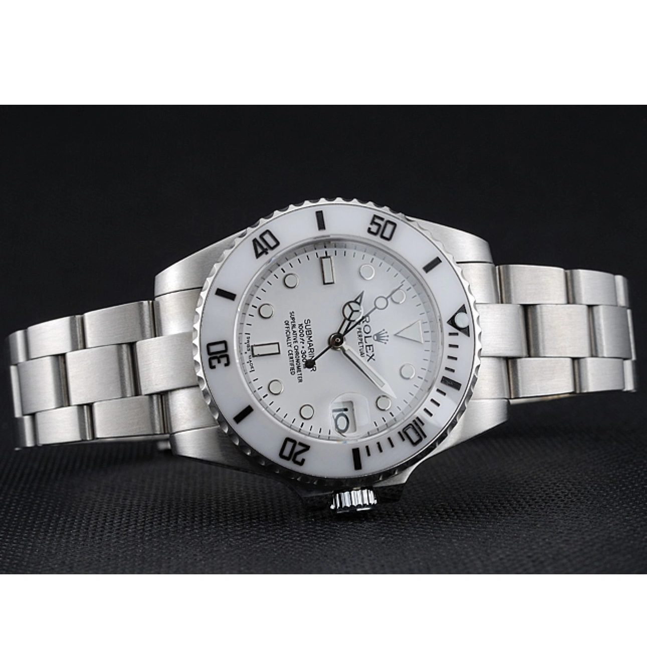 Submariner Dial Stainless 1454152 Rolex Bracelet White Steel 1013